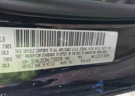 2020 Jeep Compass Limited 4X4 from USA, damaged, VIN 3C4NJDCB4LT155374